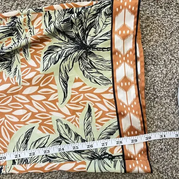 Joie Wide leg Satin tropical floral print boho pants Size Medium - Picture 5 of 7